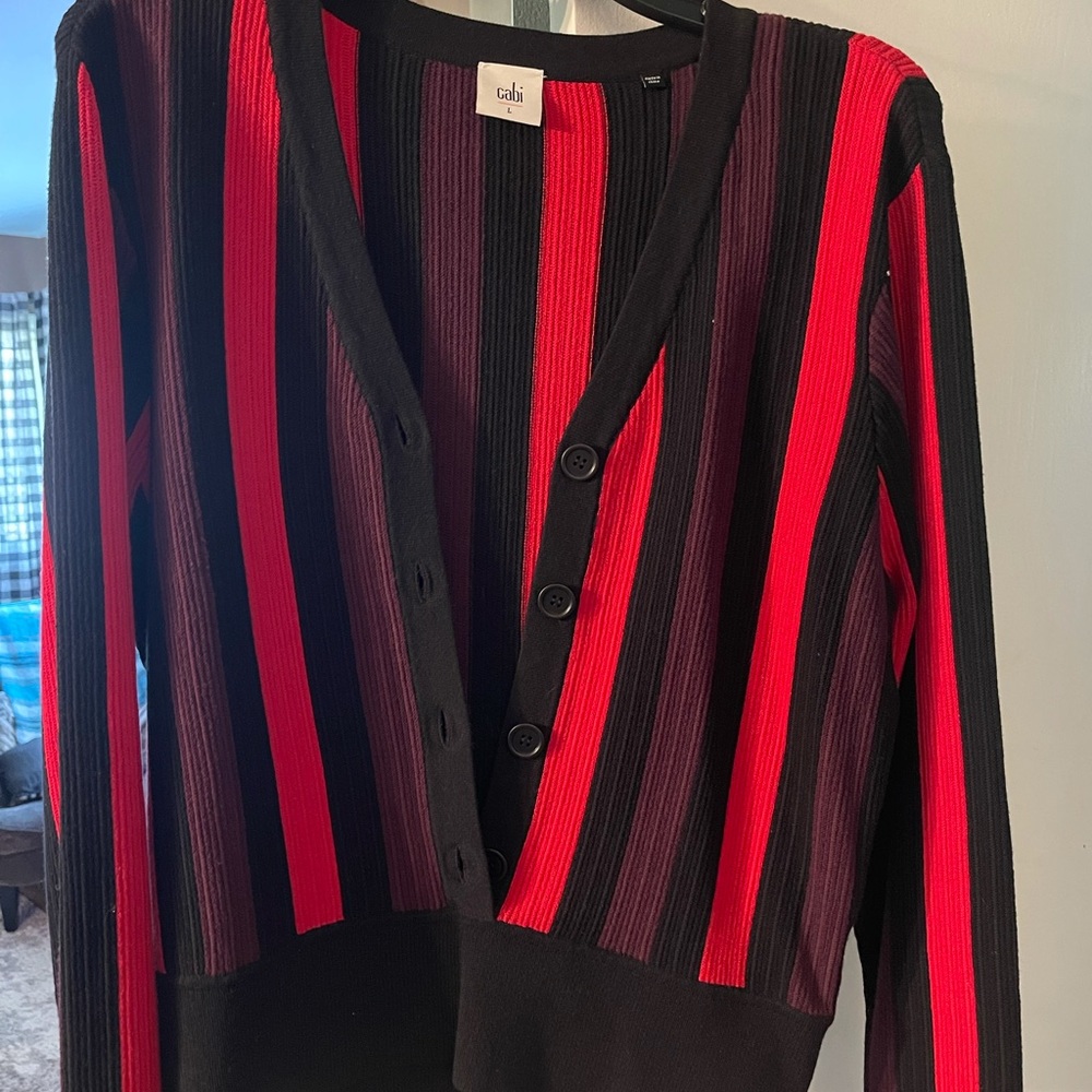 Beautiful, Cabi striped cardigan sweater/pullover